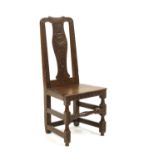 An oak side chair,