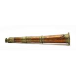 A late 19th Century Tibetan long copper monastery horn,