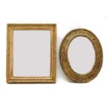 Two Victorian giltwood mirrors,