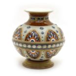 A Mettlach stoneware vase,