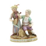 A Meissen allegorical group emblematic of summer,