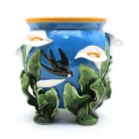 A Mintons style majolica jardiniere,