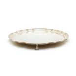 A modern silver salver,