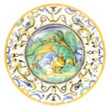 An Italian Urbino style faience dish,