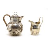 A George III silver cream jug,