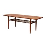 A Danish teak coffee table,