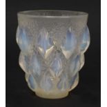 A Lalique 'Rampillion' glass vase,