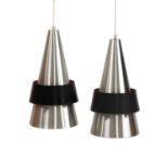 A pair of Danish 'Corona' ceiling lamps,