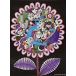 A 'Flower Power' poster,