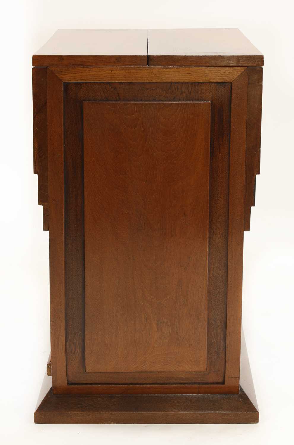 An Art Deco teak 'surprise' drinks cabinet, - Image 2 of 7