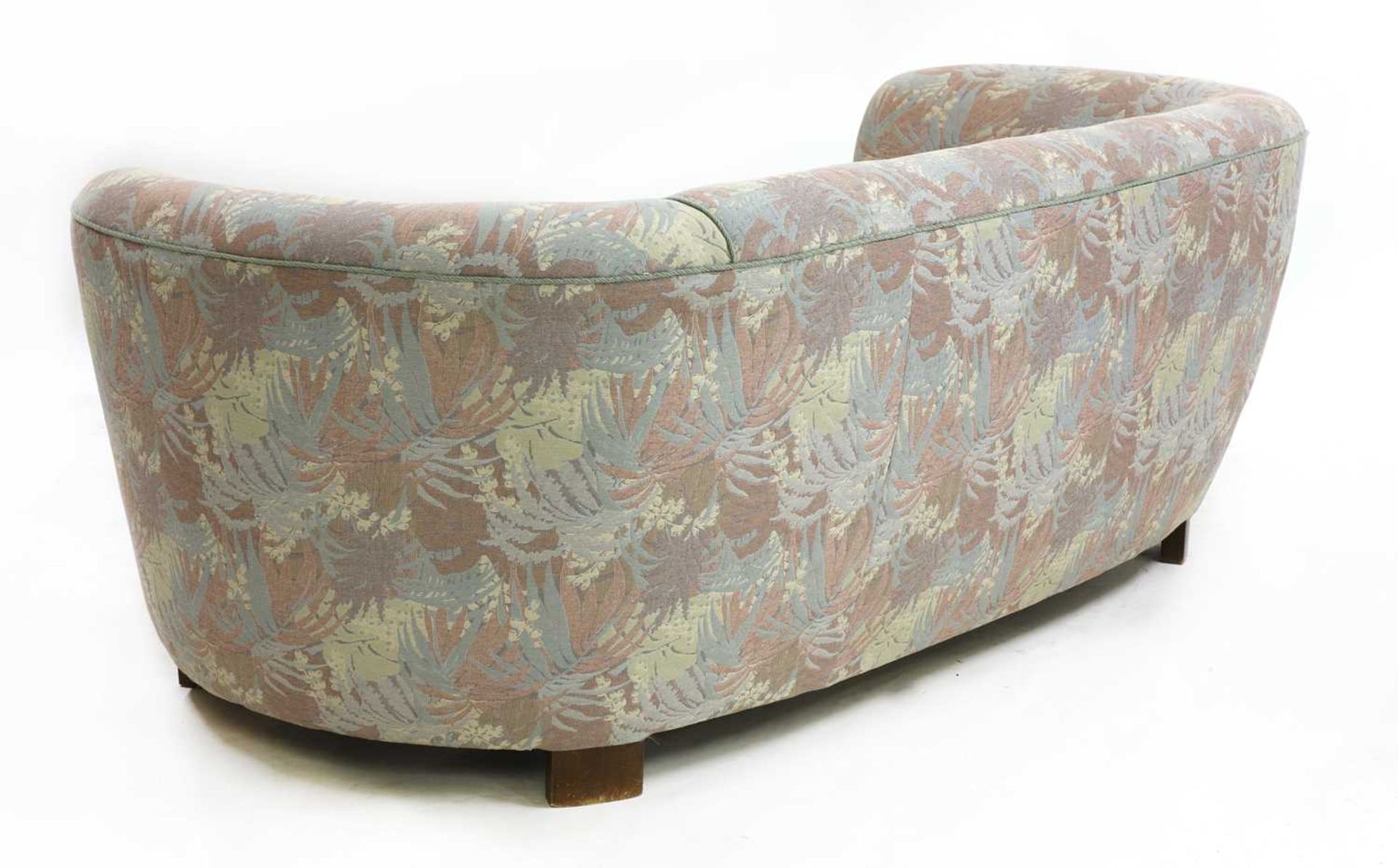 A Danish Art Deco 'banana-style' three-seater sofa, - Bild 2 aus 2