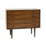 A Danish rosewood chest of drawers, §