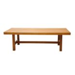 A Danish oak coffee table,