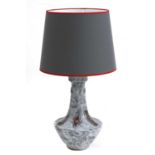 A German studio pottery table lamp,