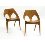 Two C2 'Jason' plywood chairs,