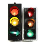 Two traffic lights,