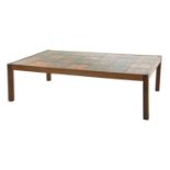 A rosewood coffee table, §