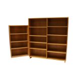 Two Danish oak bookcases,