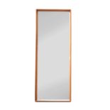 A Danish teak wall mirror,