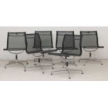 Six 'EA105' desk chairs,