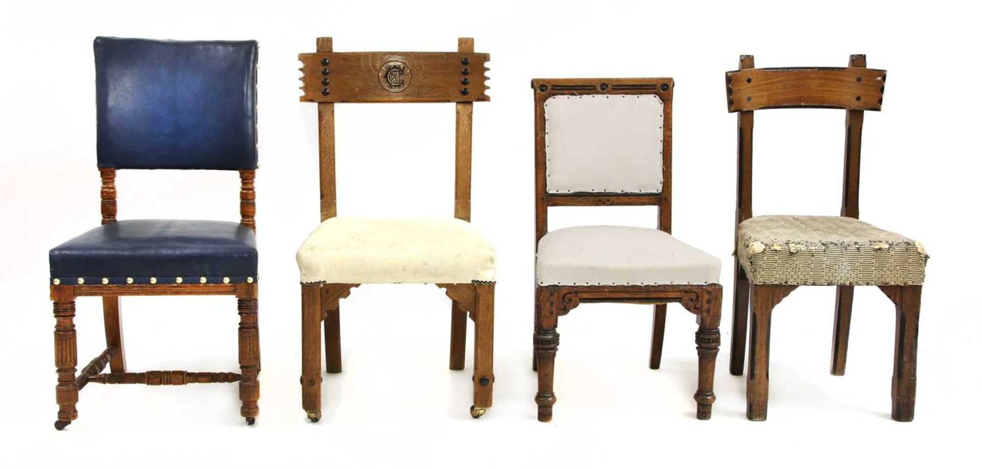 Four architect-designed chairs,