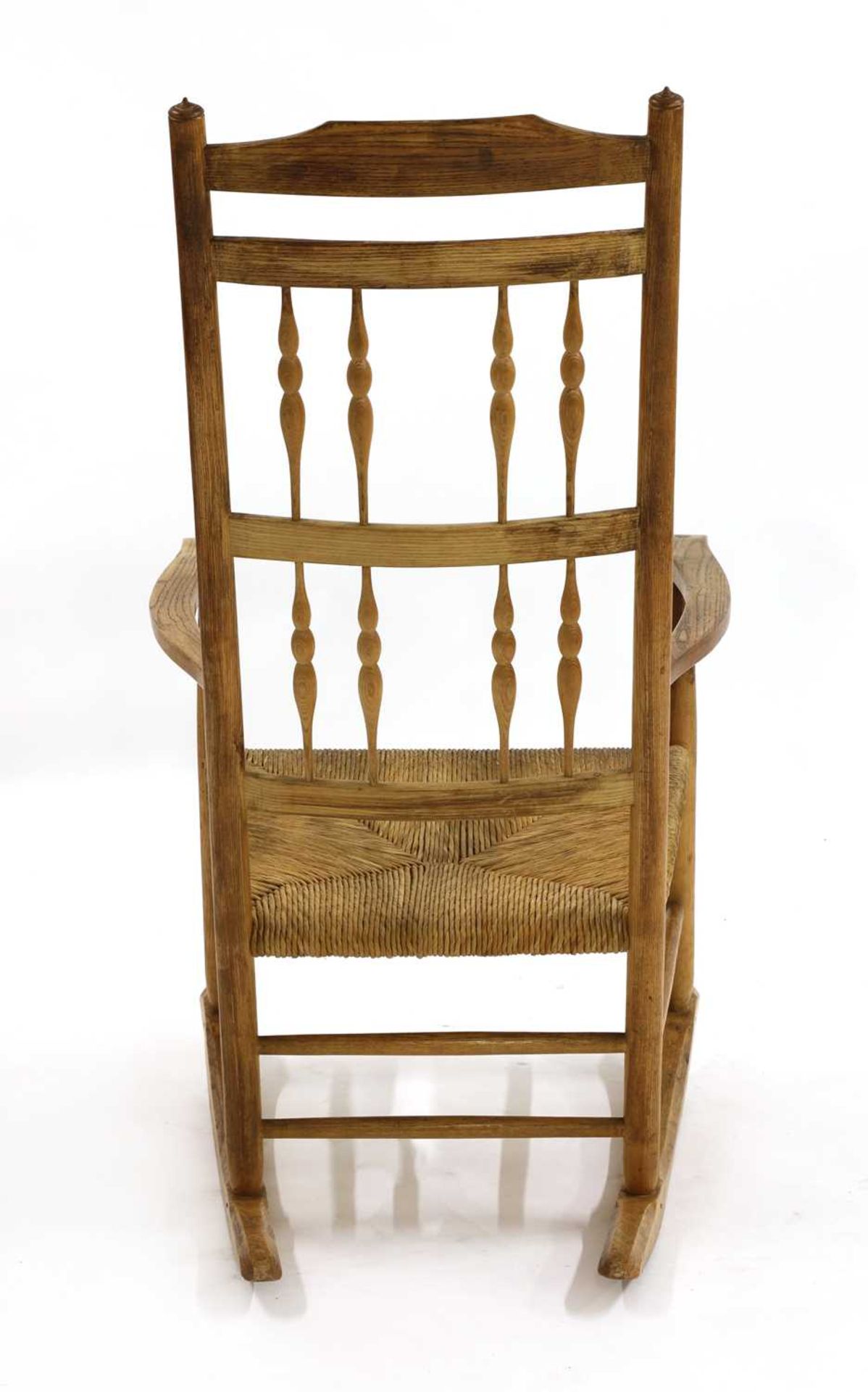 An ash spindle back rocking chair, - Image 3 of 3