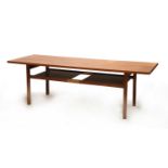 A Danish teak coffee table,