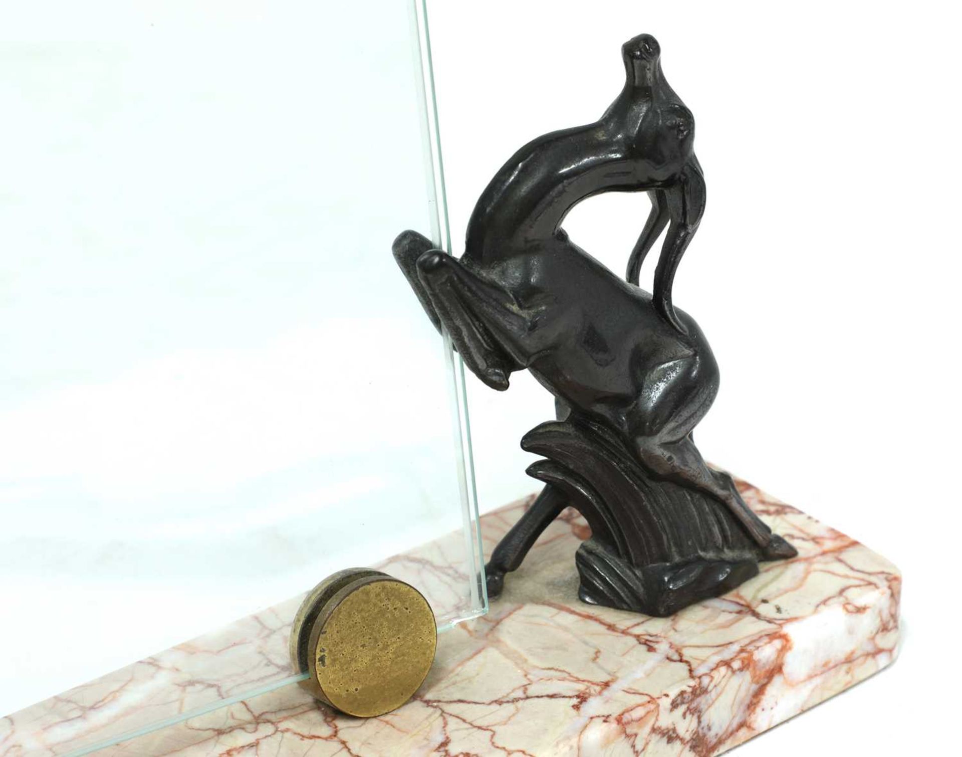 An Art Deco double photograph desk stand, - Image 2 of 2