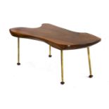 A wood slice coffee table,