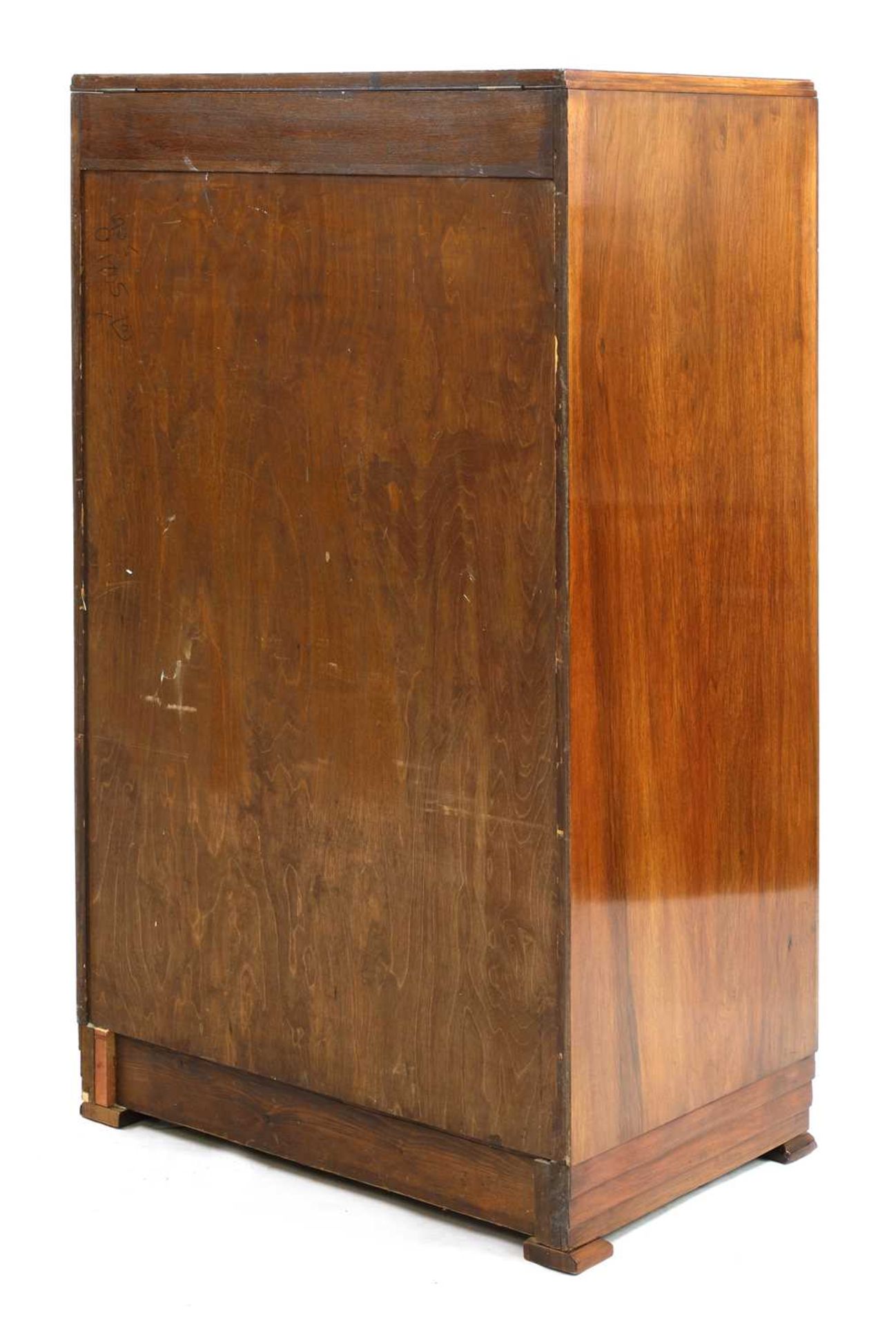 An Art Deco burr walnut dressing cabinet, - Bild 4 aus 4