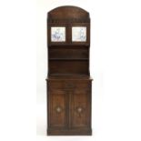 An Heal's & Son stained ash hall cabinet,