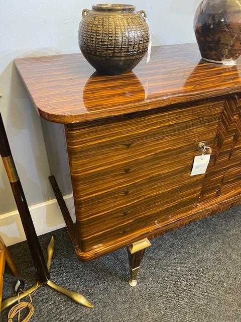 A French lacquered Macassar ebony sideboard, - Image 9 of 12