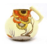 A Clarice Cliff 'Rhodanthe' jug,