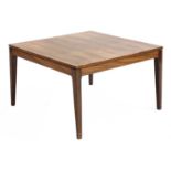 A Danish rosewood square coffee table, §