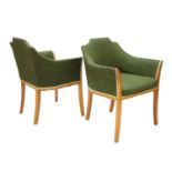 A pair of Art Deco armchairs,