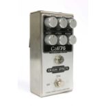 An Origin Effects Cali76 Compact Deluxe compressor guitar effects pedal,