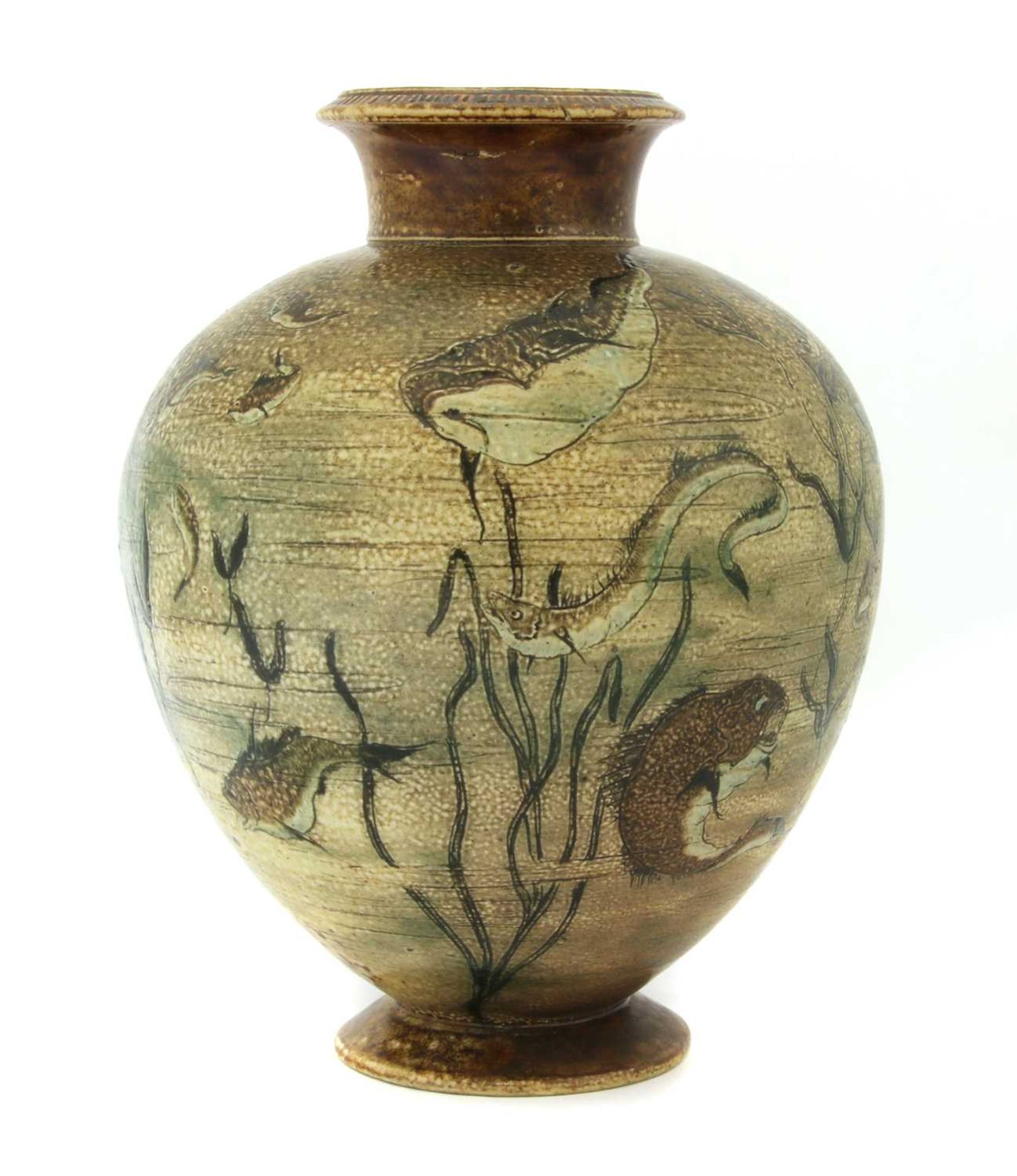 A Martin Brothers' stoneware aquatic vase, - Bild 2 aus 13