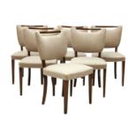 A set of six Danish dining chairs,