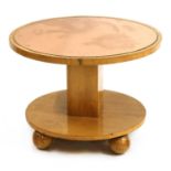 An Art Deco maple centre table,