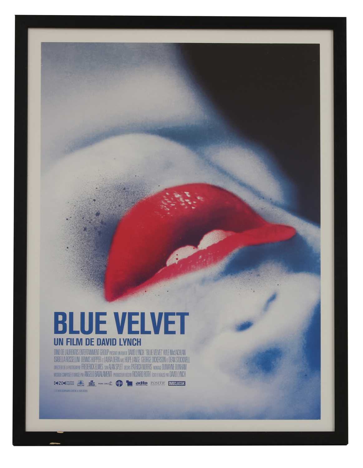 A French 'Blue Velvet' film poster,