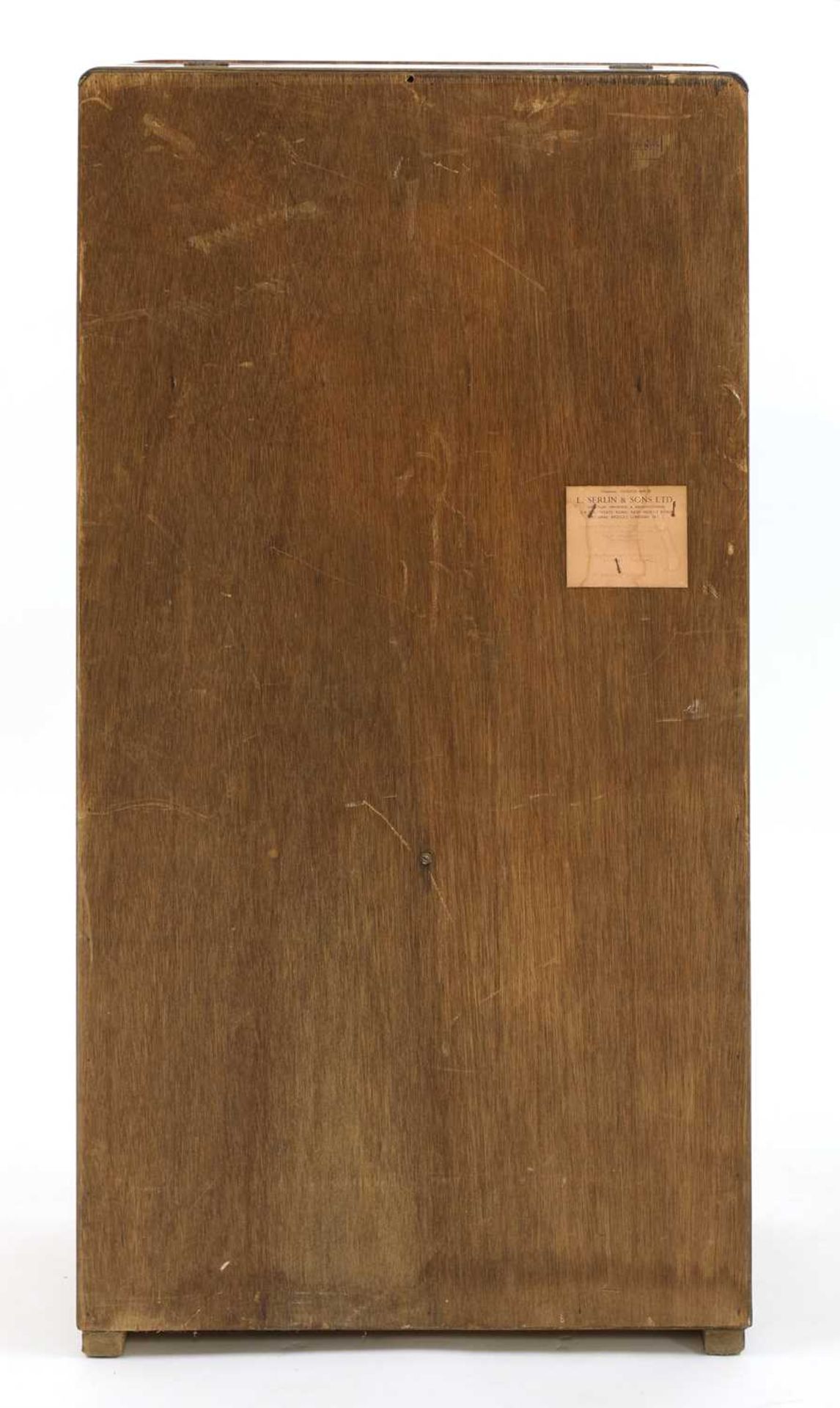 An Art Deco walnut cocktail cabinet, - Image 3 of 5