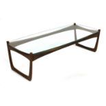 A teak coffee table,