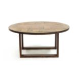 A Danish rosewood parquetry coffee table, §