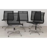 Five 'EA 105' desk chairs,