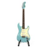 A 1984 Tokai Goldstar Sound Stratocaster style electric guitar