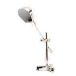 A Ralph Lauren chrome adjustable table lamp,