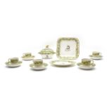 A 19th century porcelain part dessert service