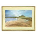 Joan Marlow (British, 20th Century), White Sands Bay, Pembrokeshire, pastel