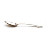 A George III silver laceback table spoon,