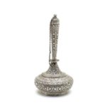 An Indian silver Surahi water flask,